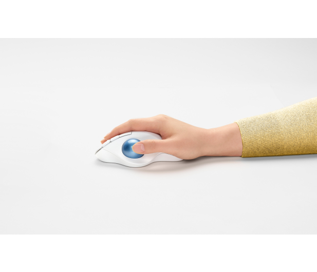 Logitech M575 Ergo Trackball biała - 631354 - zdjęcie 6
